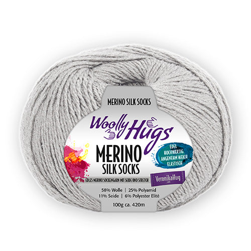 Merino Silk Socks hellgrau