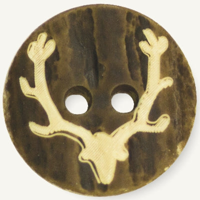 Hirschhornknopf "Geweih" (Imitat)