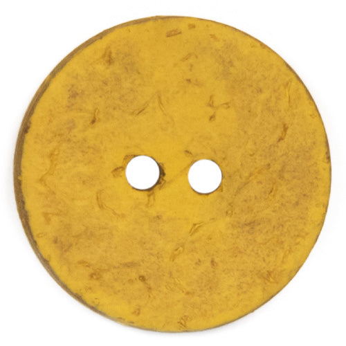 Kokosknopf gelb 34mm