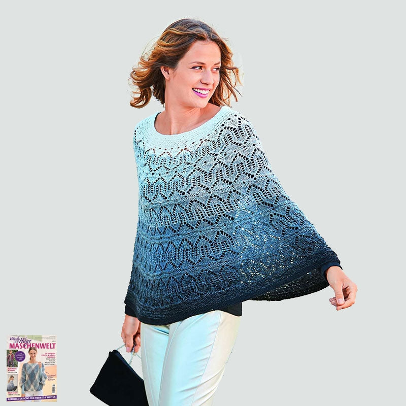 Damenponcho "Bobbel Cotton" LK4065