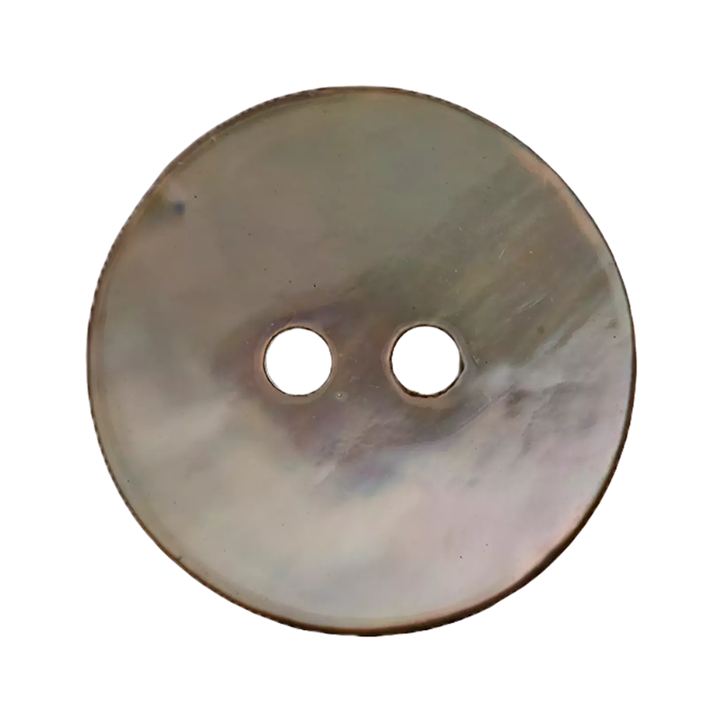 Perlmuttknopf grau 12mm