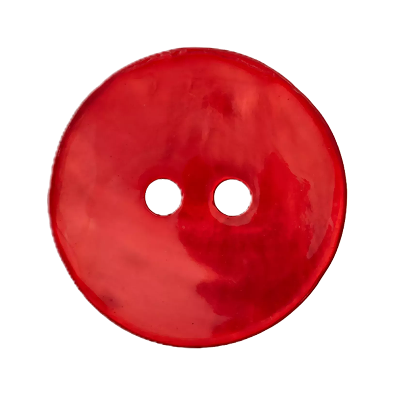 Perlmuttknopf rot 28mm
